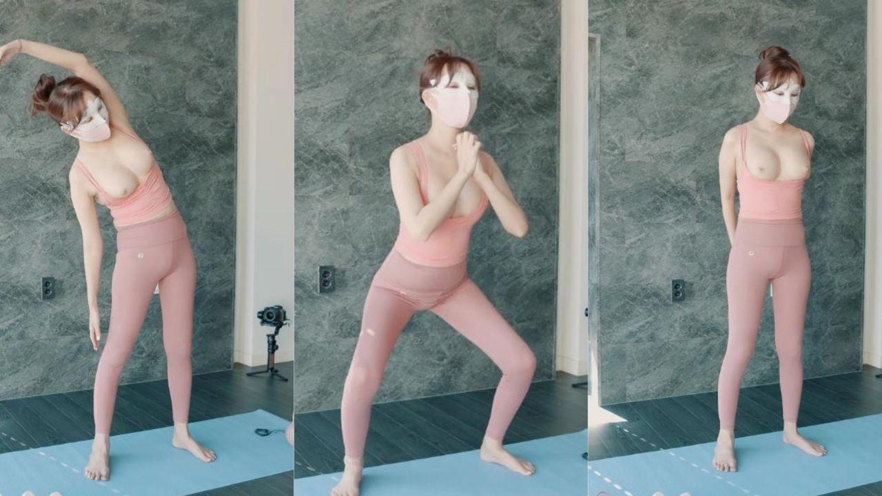 韩国人妻福利姬 ReaIgraphic 最新瑜伽露出淫片流出 美腿姐姐巨乳弹跳抖动 高难度位无毛小穴特写 反差贱母狗很是欠操！