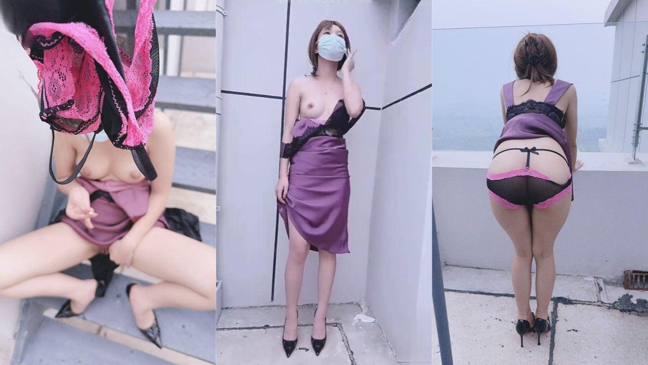 嫂子说我哥没我这么多花样 跟我在一起可以每次都让她高潮 天台调教嫂子自慰 无套后入内射爽歪歪！