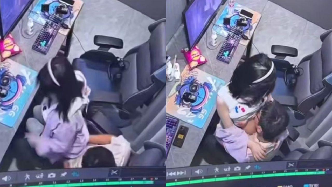 大学生情侣网吧包间激情忘我 做爱全程被监控拍下 视频还流出去了