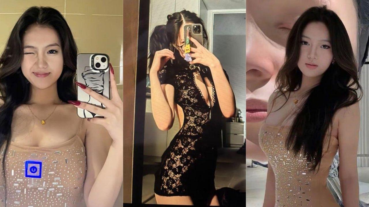 上海网红游泳教练刘伊娜被神秘金主包养视频流出 蜜桃臀黑丝美腿群P调教 镜子前无套后入爆操翘臀通红！