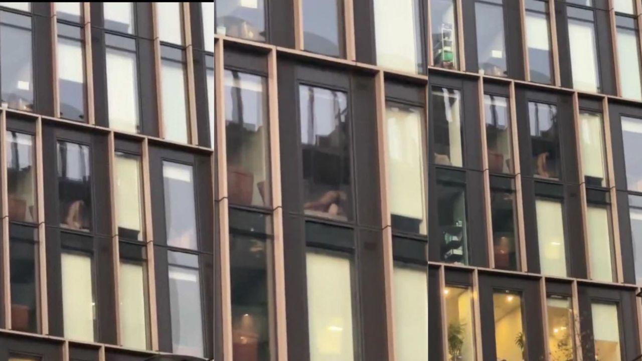 英区不大创造神话 伯明翰moda 情侣激情啪啪不拉窗帘被路人偷拍 视频全网疯传！