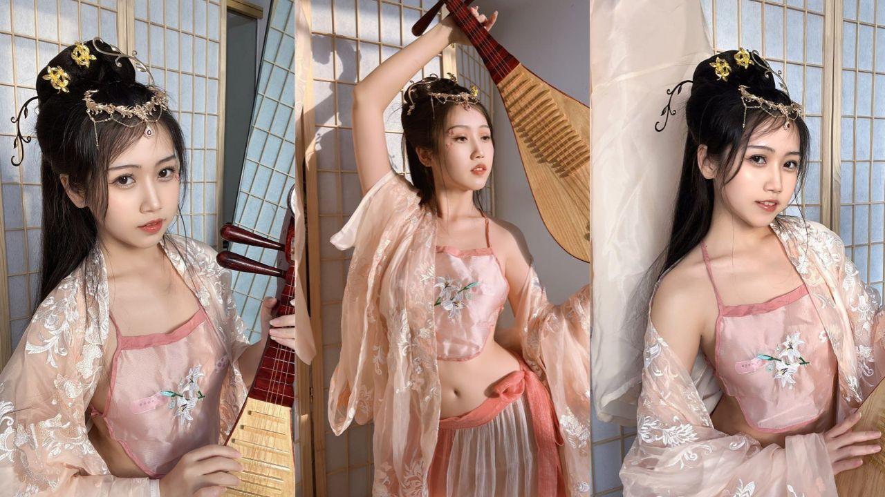 极品福利姬 不呆猫 土豪高价私人定制 宫廷仕女古风诱惑 火辣身材天使容颜！
