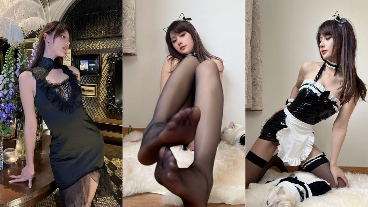 极品白虎骚逼阿朱 曼谷酒店大厅发骚露出 黑色包臀裙镂空内裤漏逼 沙发扭臀勾引土豪！