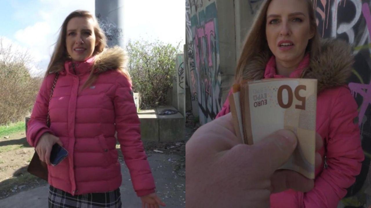 捷克街头搭讪系列 猎艳高颜值大长腿模特 跪地深喉吞吐 扯女上位主动骑乘爆操颜射封面图